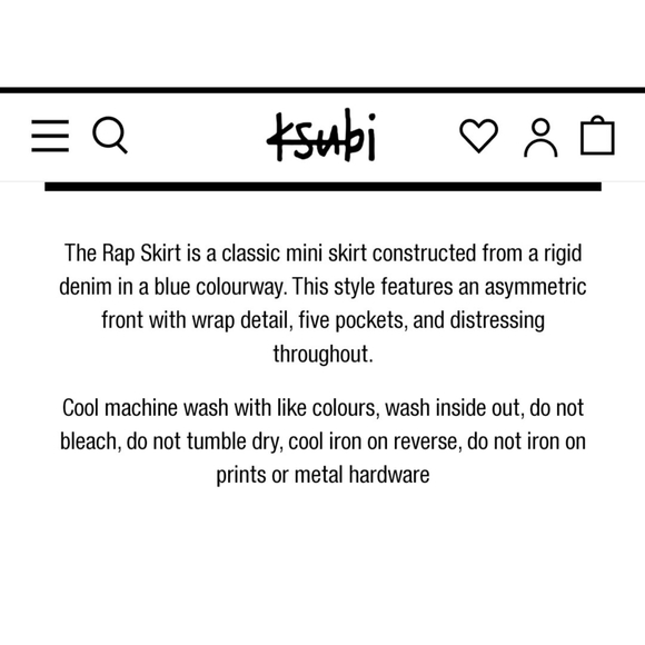 Ksubi Rap Skirt Clas Sick - Picture 10 of 10